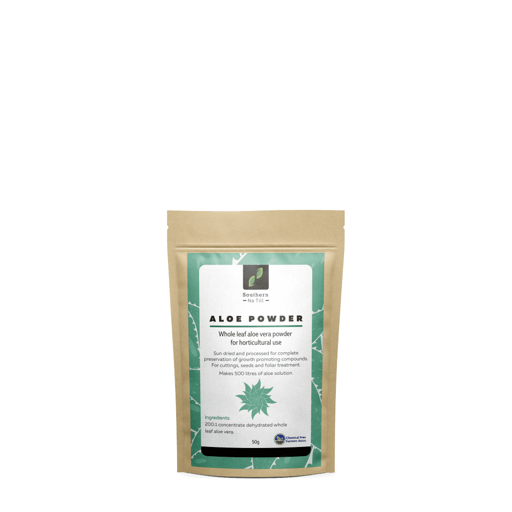 bag of powdered aloe vera concentrate 50 grams