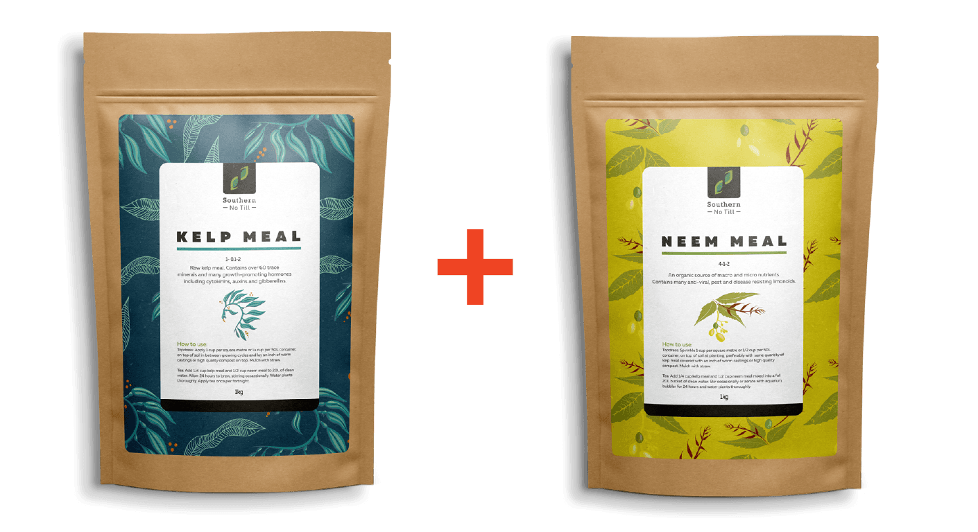 Kelp meal and Neem meal