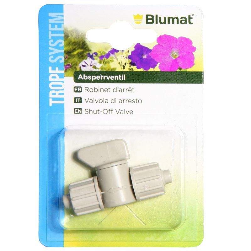 Blumat shutoff valve